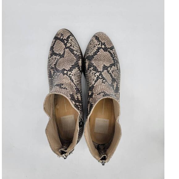 Dolce Vita Karsen Bootie Faux Snakeskin Ankle Boots Multicolor Size 8.5 - Picture 7 of 10